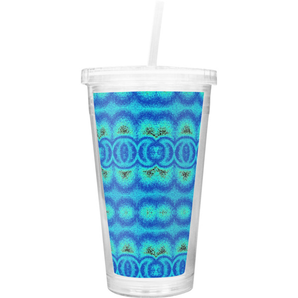 Custom Design Your Own Double Wall Tumbler with Straw