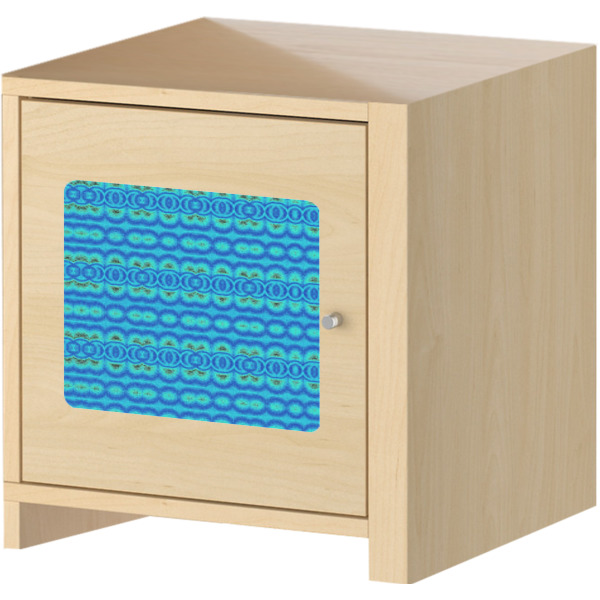 Custom Design - Square Wall Decal on Wooden Cabinet