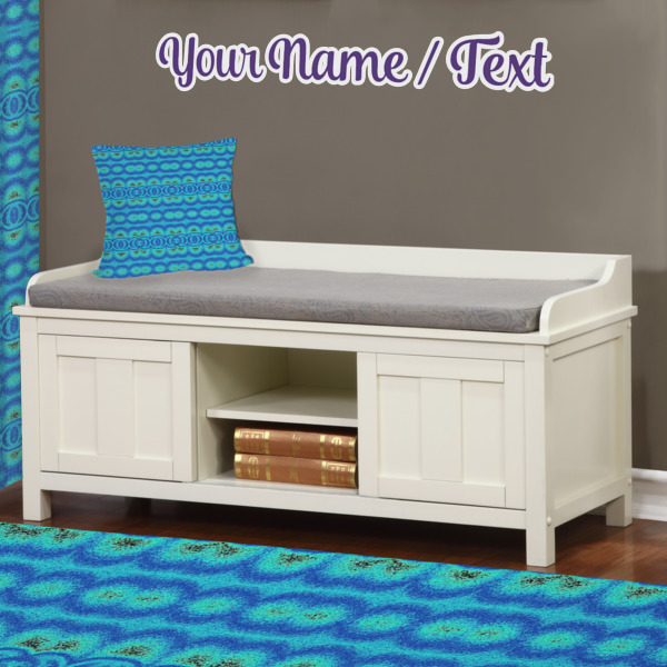 Custom Design - Wall Name Decal Above Storage bench