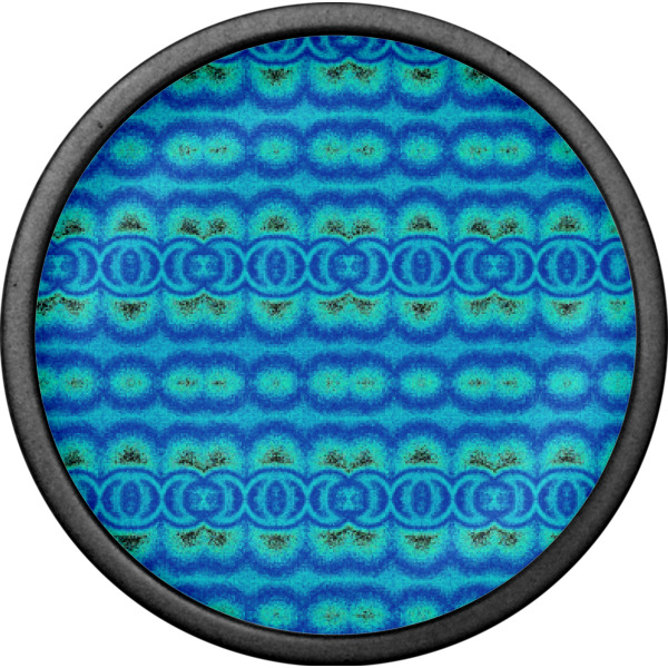 Custom Design - Cabinet Knob - Black - Front