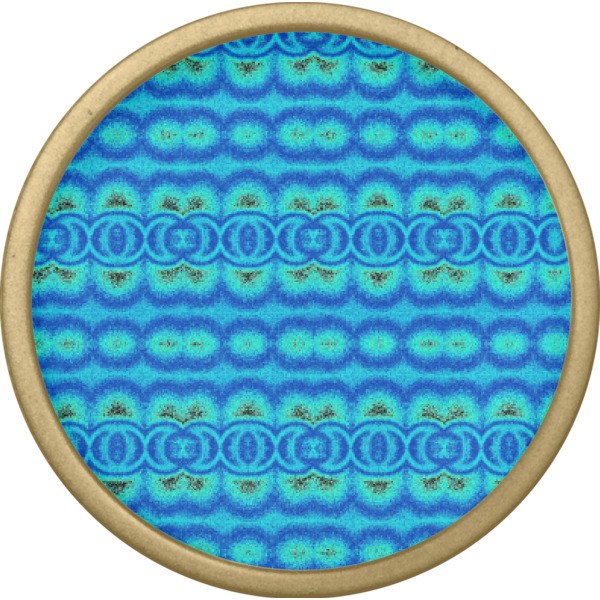 Custom Design - Cabinet Knob - Gold - Front