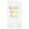 Design Your Own Guest Napkins - Foil Stamped