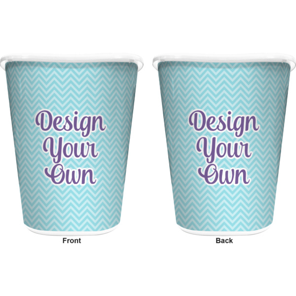 Custom Design - Waste Basket - White - Double Sided - Approval