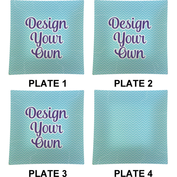 Custom Design - Set of Square Dinner Plates (Approval)