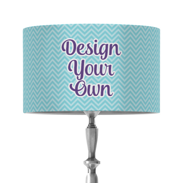 Custom Design - 12" Drum Lampshade - ON STAND (Fabric)
