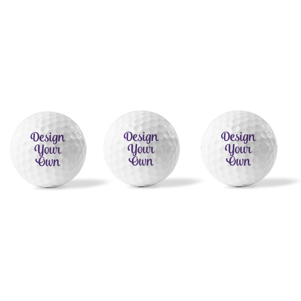 Custom Design - Golf Balls - Generic - Set of 3 - APPROVAL