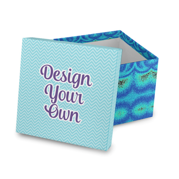 Custom Design Your Own Gift Box with Lid - Canvas Wrapped