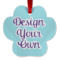 Design Your Own Metal Paw Ornament - Double-Sided