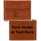 Custom Design - Leather Business Card Holder - Front Back