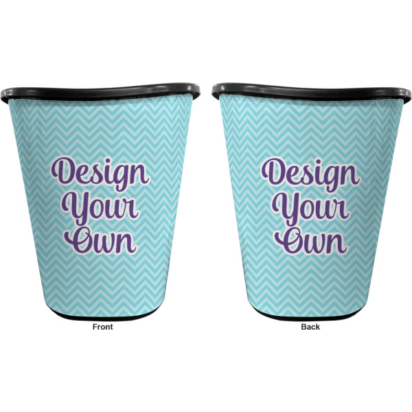 Custom Design - Waste Basket - Black - Double Sided - Approval
