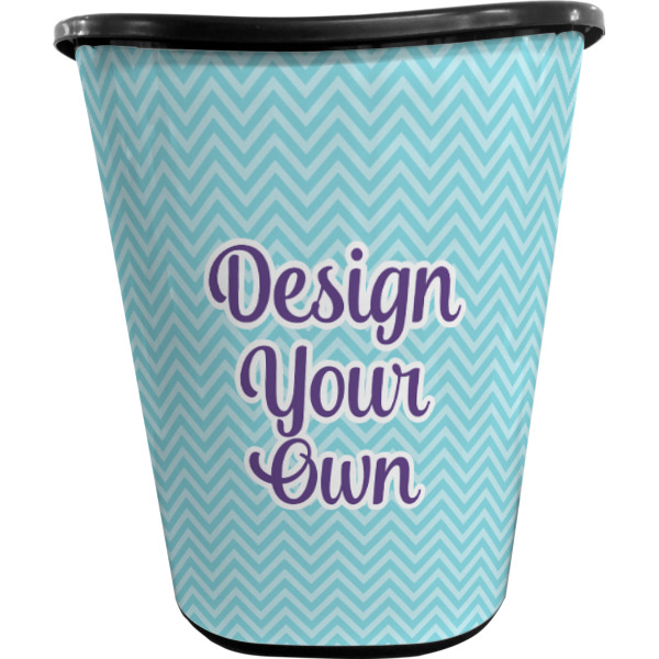 Custom Design - Waste Basket - Black - Front