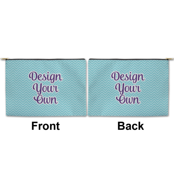 Custom Design - Large Zipper Pouch Approval (Front and Back)