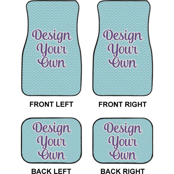 Custom Design - Car Floor Mats Set (2F + 2B)