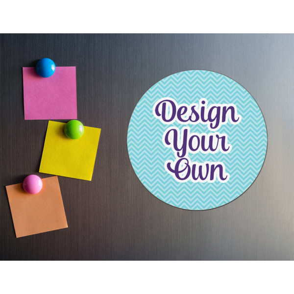 Custom Design - Round Fridge Magnet - LIFESTYLE