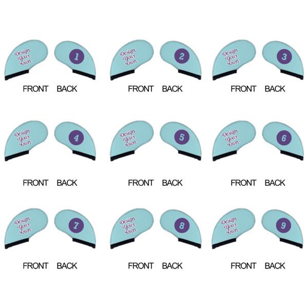 Custom Design - Golf Club Covers - APPROVAL (set of 9)