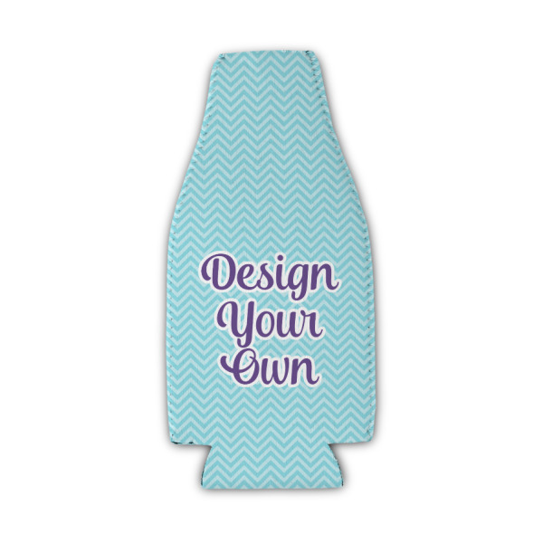 Custom Design - Zipper Bottle Cooler - Set of 4 - Front