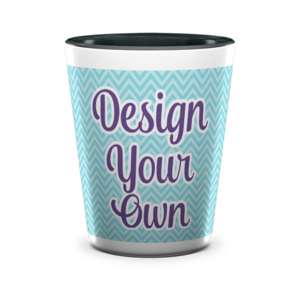 Custom Design - Ceramic Shot Glass - Two Tone - Front