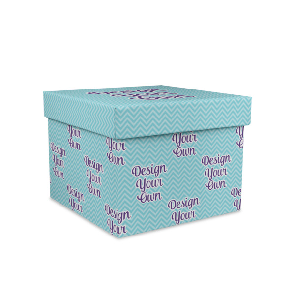 Custom Design Your Own Gift Box with Lid - Canvas Wrapped - Medium