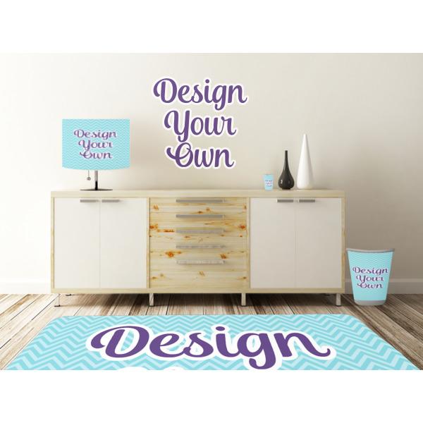 Custom Design - Wall Graphic Decal Wooden Desk
