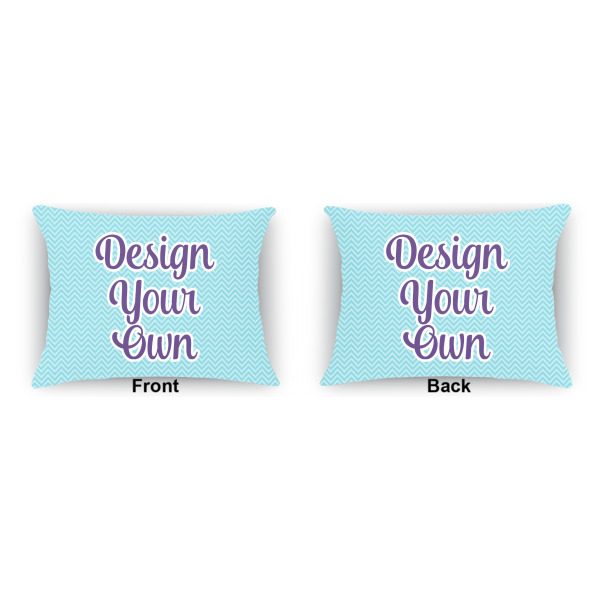 Custom Design - Indoor Rectangular Burlap Pillow (Front and Back)