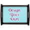 Design Your Own Black Wooden Tray - Large