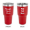 Design Your Own 30 oz Stainless Steel Tumbler - Red - Double-Sided