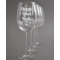 Design Your Own Wine Glasses - Laser Engraved - Set of 4