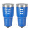 Design Your Own 30 oz Stainless Steel Tumbler - Royal Blue - Double-Sided