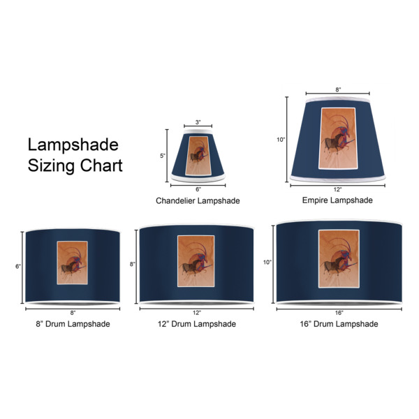 Custom Design - Lampshade Sizing Chart