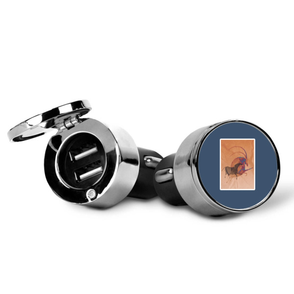 Custom Design - USB Car Charger - Open & Closed