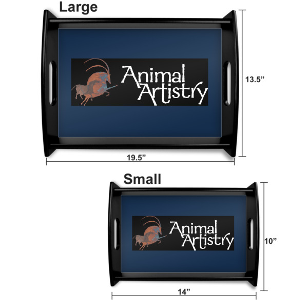 Custom Design - Serving Tray Black Sizes