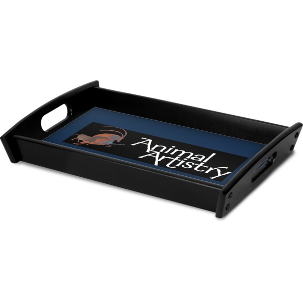 Custom Design - Serving Tray Black - Corner