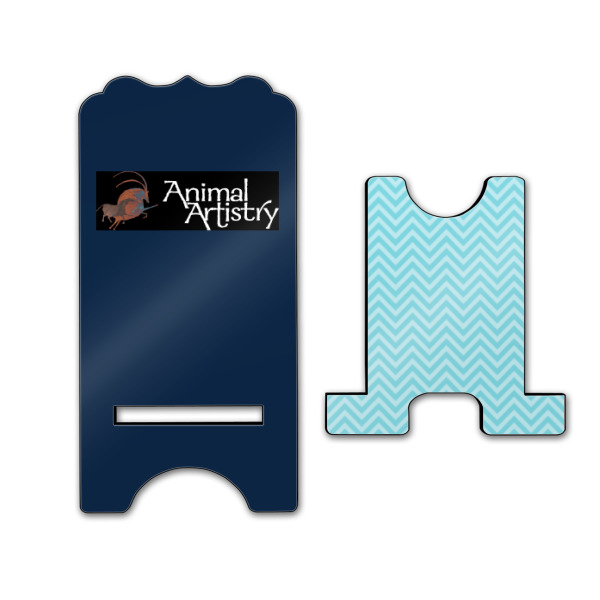 Custom Design - Stylized Phone Stand - Front & Back - Large