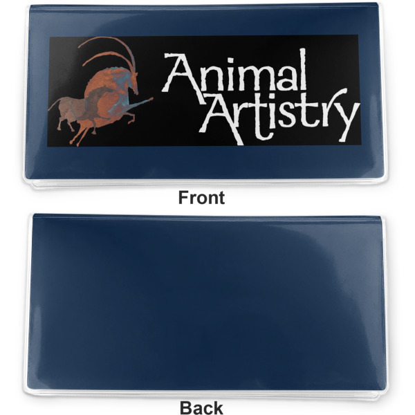 Custom Design - Vinyl Check Book Cover - Front and Back