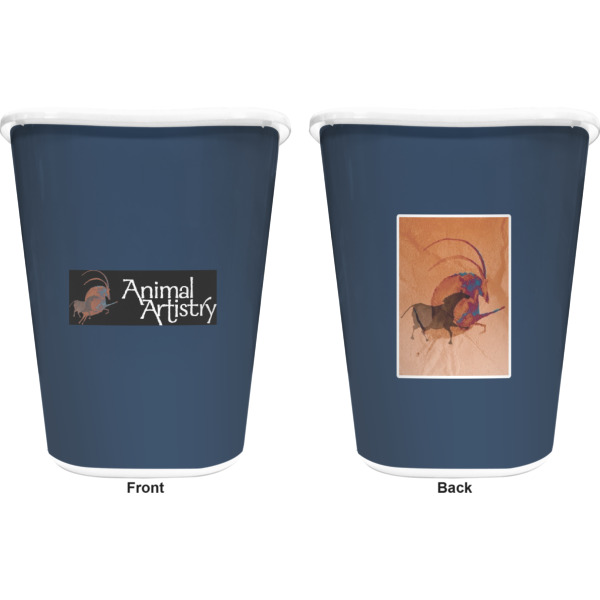Custom Design - Waste Basket - White - Double Sided - Approval