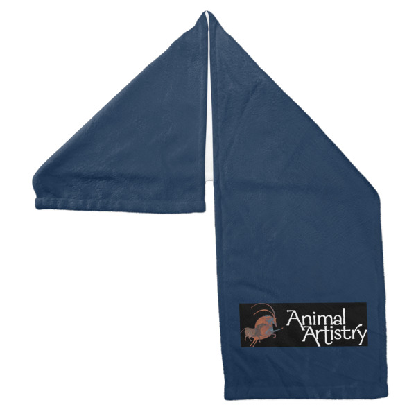 Custom Design - Sports Towel Folded - Both Sides Showing