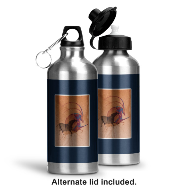 Custom Design - Aluminum Water Bottle - Alternate lid options
