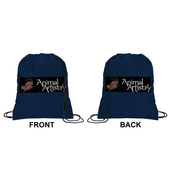 Custom Design - Drawstring Backpack Front & Back Medium