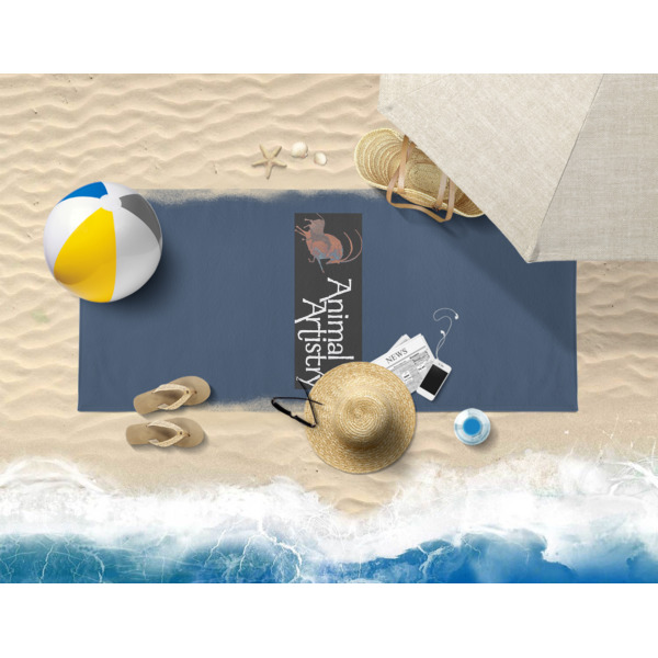 Custom Design - Beach Towel - Lifestyle on Beach