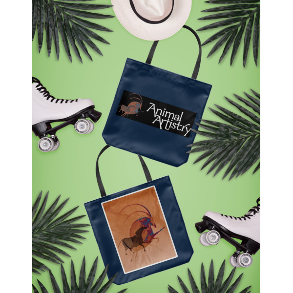 Custom Design - Canvas Tote Lifestyle Front and Back