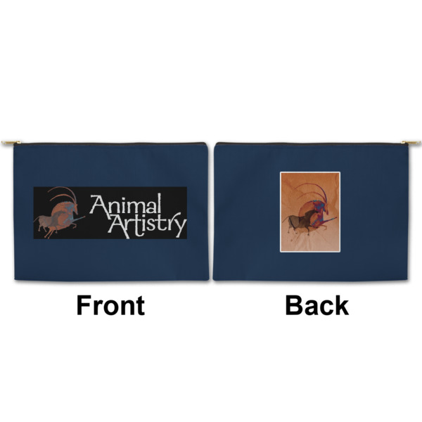 Custom Design - Large Zipper Pouch Approval (Front and Back)