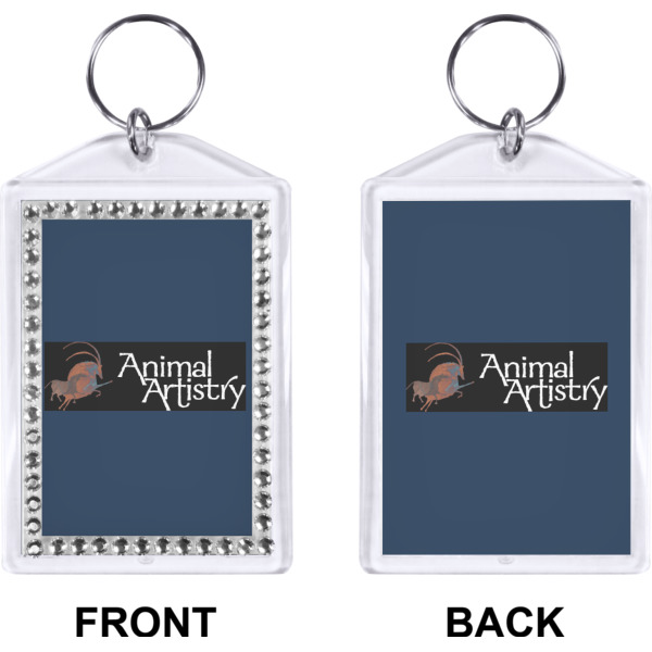 Custom Design - Bling Keychain (Front + Back)