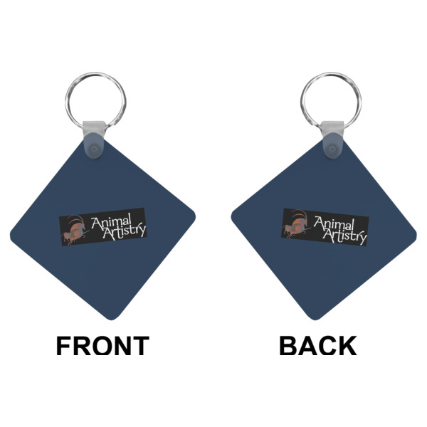 Custom Design - Diamond Keychain (Front + Back)