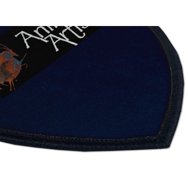 Custom Design - Iron On Patch - Shield - Style B - Closeup