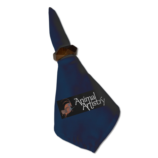 Custom Design - Cloth Napkins - Personalized Dinner (Folded in Ring) (MAIN)