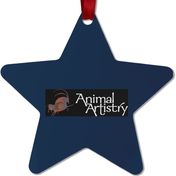 Custom Design - Metal Star Ornament - Front