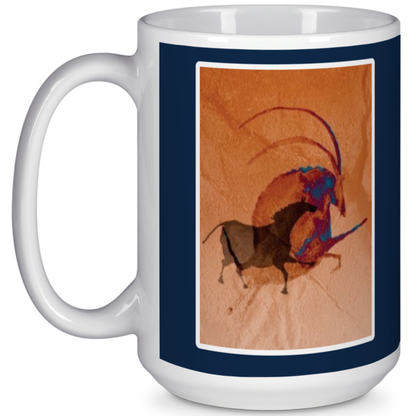 Custom Design Your Own 15 oz Coffee Mug - White