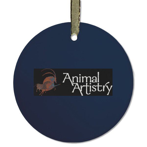Custom Design - Frosted Glass Ornament - Round