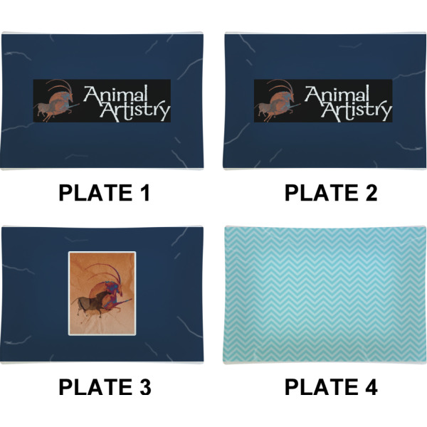 Custom Design - Set of Rectangular Appetizer / Dessert Plates (Approval)