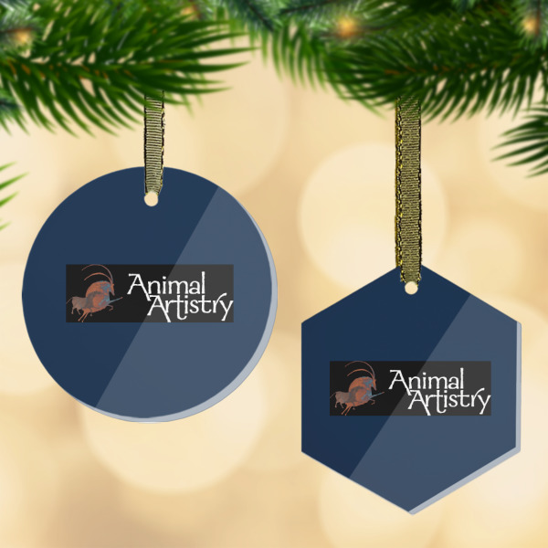 Custom Design Your Own Flat Glass Ornament